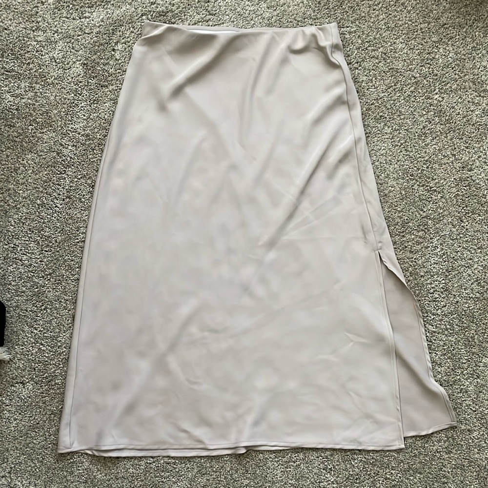 A. New. Day. Satin skirt